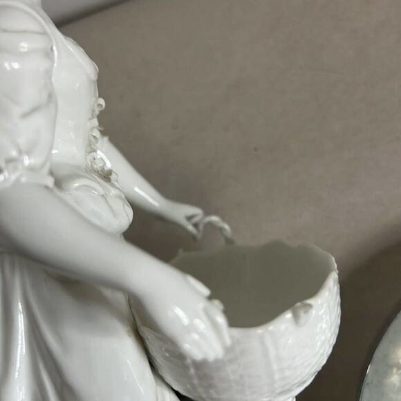 KPM BERLIN PORCELAIN LADY BASKET SWEET MEAT DISH - Picture 7 of 8